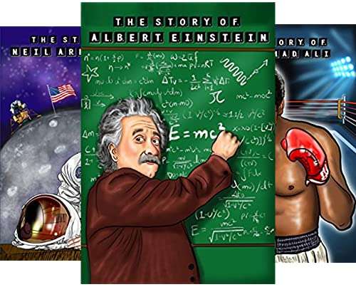 The Story Of (7 books) - Einstein,Neil Armstrong,Muhammad Ali,Colonel Sanders,Walt Disney, Obama & More Kindle Edition - Free @ Amazon