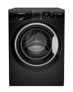 Hotpoint 8kg 1600rpm Freestanding Washing Machine - Black NSWM863CBSUKN - £243.94 (With Code) @ buyitdirectdiscounts / eBay