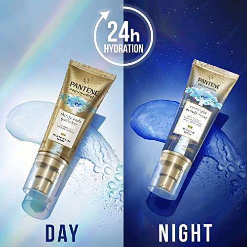 Pantene Hydra Day Hair Serum, Leave-in Hair Treatment, Milk To Water Serum Thirsty Ends Quencher 70ml - £4.87 (£4.63 on S&S) @ Amazon