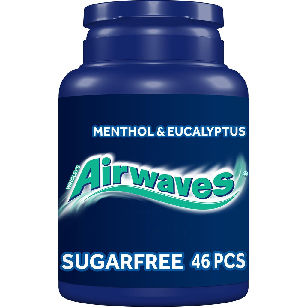 Airwaves Chewing Gum Menthol & Eucalyptus, 46 pieces, Sugar Free - £1.31 / £1.24 S&S