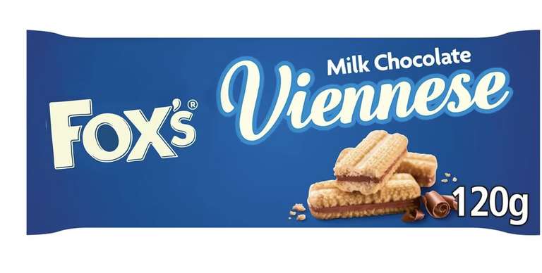 Fox's Chocolate Viennese Biscuits 120G - Clubcard Price