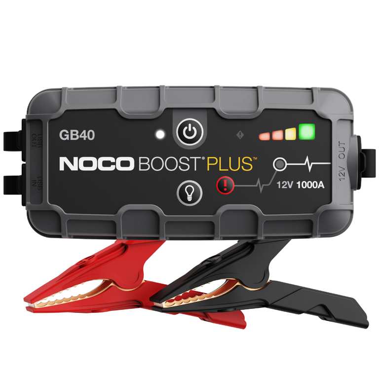 Noco Boost GB40 1000A 12V UltraSafe Jump Starter Power Pack, Portable Power Bank & Jump Leads - For 6.0L Petrol and 3.0L Diesel Engines
