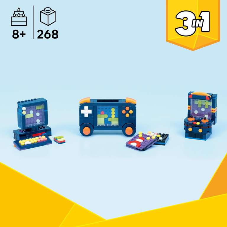 Transform Into A Computer LEGO Creator 3in1 Retro Gaming Console - Transforms into an Arcade ...