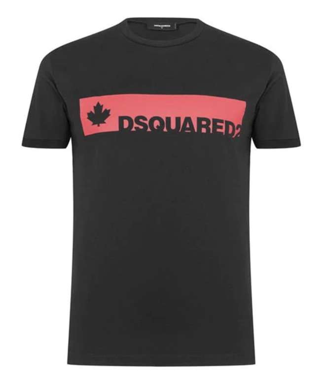 DSquared 2 T shirt, black/red sizes xs to L, £80 +6.99 delivery at Flannels
