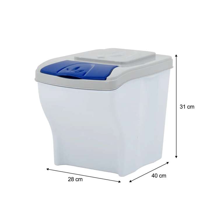 Set of 4 x 20 Litre Stackable Waste Recycling Bins - £28 Delivered @ WeeklyDeals4Less
