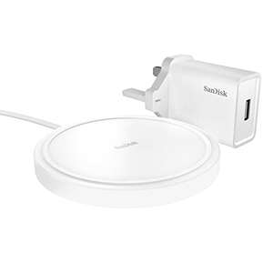 SanDisk Ixpand Wireless Charger 15W (includes 24W Quick Charge UK adapter + USB Type-C cable)
