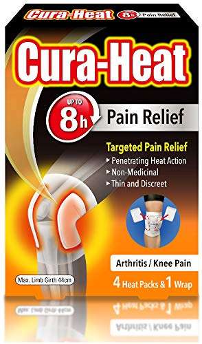 Cura-heat Arthritis Pain for Knee 4 Heat packs and 1 Wrap - £2.50 @ Amazon