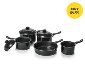 Wilko 5 Piece Steel Cookware Set £11 @ Wiko Free click and collect