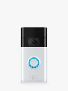 Ring Smart Video Doorbell 1 (2nd Generation) with Built-in Wi-Fi & Camera, Satin Nickel - £59.99 Delivered @ John Lewis & Partners