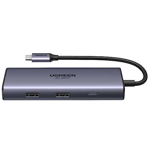 UGREEN USB C Hub Dual HDMI, 100W PD, 5Gbps USB-C and USB-A - £23.51 with voucher Sold by UGREEN GROUP LIMITED UK @ Amazon
