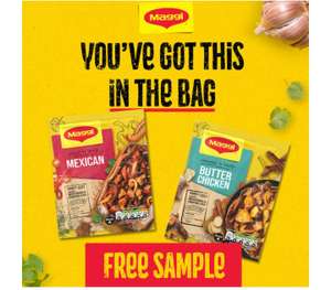 Get 1 Free Sample Of Maggi Juicy Mexican Chicken Or Butter Chicken Recipe Mix