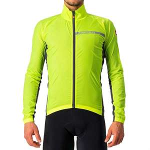 Castelli Squadra Stretch Cycling Jacket - Yellow / Orange