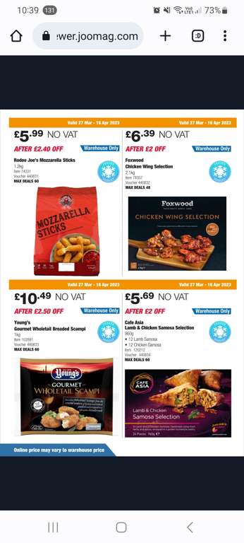 Costco Deals 27th March-16th April, eg Queen Bee Monofloral Manuka Нопеу £13.49 / Indonesian Crackers £2.39 Membership Required @ Costco
