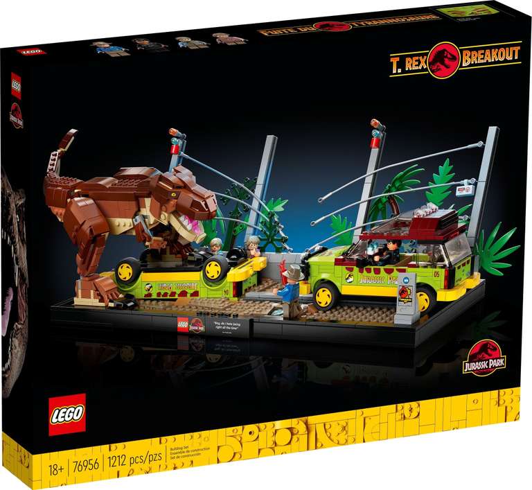 LEGO Jurassic Park 76956 T.rex Breakout - £72 / Lego IDEAS 21327 Typewriter - £135 - Free Click & Collect @ Argos