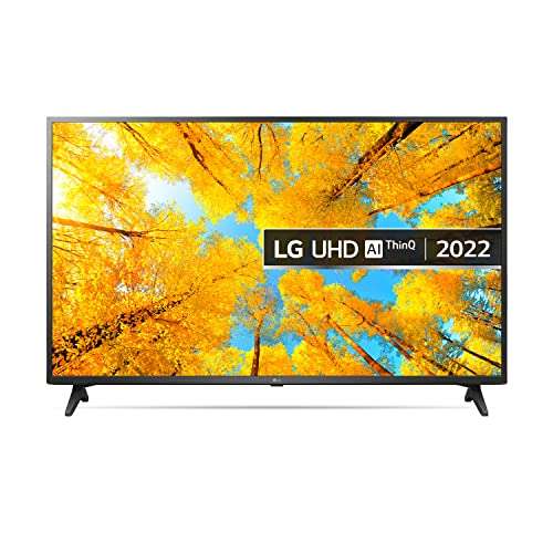 LG 50 Inch 50UQ75006LF Smart 4K UHD HDR LED Freeview TV - £350.55 - Sold by Hughes Electrical / Fulfilled by Amazon