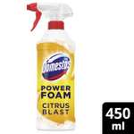 Domestos Power Foam Citrus Blast Toilet & Bathroom Cleaner Spray 450ml