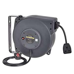 Amazon Commercial Retractable Extension Cable Reel, Heavy Duty With Swivel Bracket, 2.5 mm² x 10 m £25.18 @ Amazon