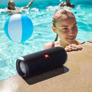 JBL FLIP 5 Waterproof Portable Bluetooth Speaker - Black - Sold by Total Digital Stores