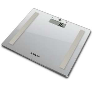 Salter Compact Glass Bathroom Scales with Body Analyser £12.75 + Free collection @ Argos