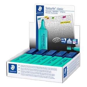 STAEDTLER 364-35 Textsurfer Classic Highlighter - Turquoise (Box of 10)