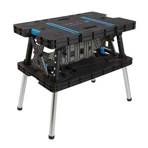 Mac Allister Foldable Workbench with Clamps, 755mm - £48.60 (B&Q Club Members) / £43.60 (New Members with code) + Free Click & Collect @ B&Q