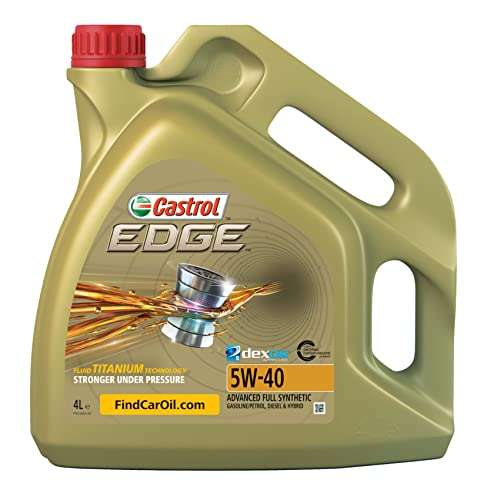 Castrol EDGE 5W-40 Engine Oil 4L £27.99 @ Amazon