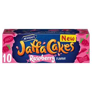 McVitie's Jaffa Cakes Original Biscuits Raspberry Flavour Cakes x10 110g - Nectar Price