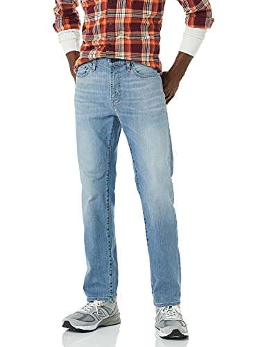 Amazon Essentials Men's Straight-fit High Stretch Jeans selected sizes only £5.33 @ Amazon