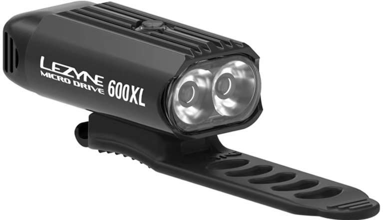 Lezyne Micro Drive 600 lumen XL Front Bike Light (Black)