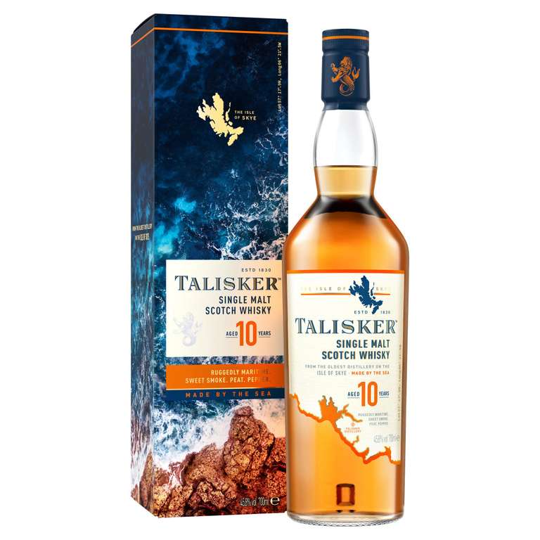 Talisker 10 Year Old Single Malt Scotch Whisky 70cl (Nectar Price)