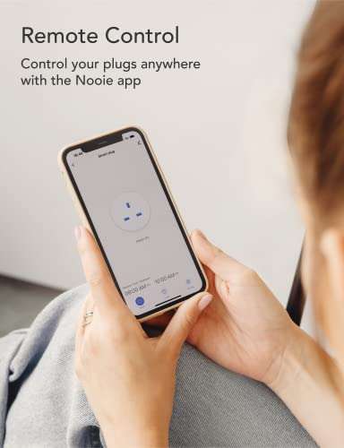 Nooie Smart Plug Works with Alexa and Google Home WiFi Plug with Remote 2.4Ghz ONLY (4 Packs) £20.60 @ Dispatches from Amazon Sold by Nestee