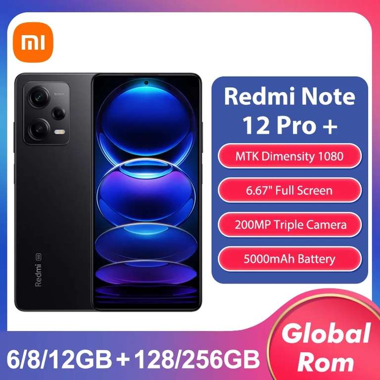 Redmi Note 12 Pro+ 5G 12gb/256gb - £259.25 @ RTDC Store AliExpress
