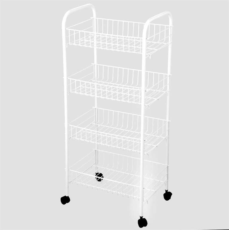 Small & Convenient Four Tier Multi Storage Trolley £9.99 + £3.49 delivery @ Home Bargains