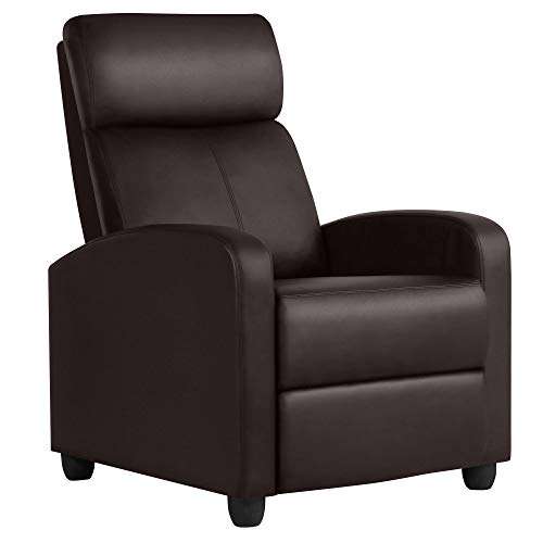 Yaheetech Brown Recliner Armchair - £93.09 with voucher sold and FB Yaheetech @ Amazon