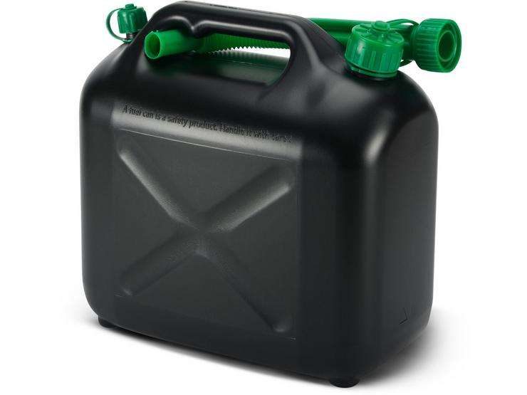 Halfords 10L Fuel Can with Air Vent - Black - £12.50 (£11.87 with Motoring Club Premium) Free click & Collect @ Halfords