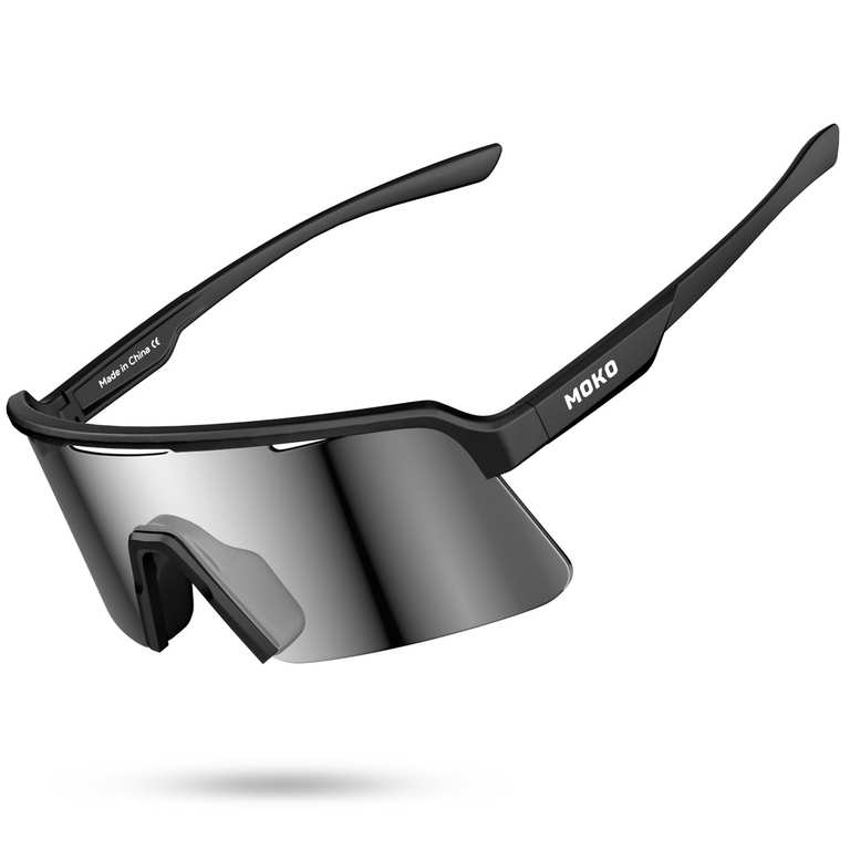 MoKo XL Polarized Cycling Glasses in Black or Orange Lens / Green Lens £7.99 - Sold by WingIdeas EU / FBA