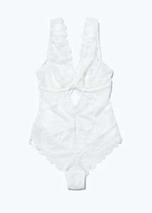 White Bridal Lace Bodysuit (Various Sizes) £3 Free Click & Collect @ Matalan