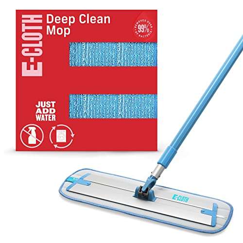 E-Cloth Deep Clean Mop, Microfibre Mop for Floor Cleaning, Washable and Reusable