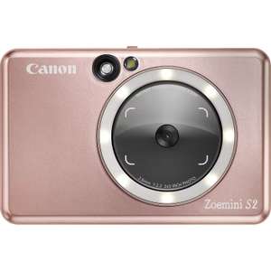 Canon Zoemini S2 Bluetooth Instant Camera with built-in digital printer ( Rose Gold / White )