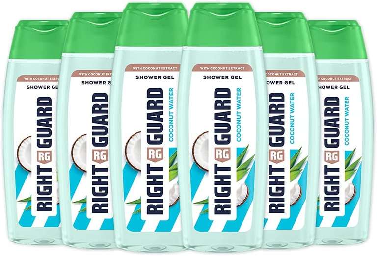 Right Guard Women Shower Gel Body Wash with Coconut Extract, Multipack, 250 ml (Pack of 6) - £6.90 @ Amazon