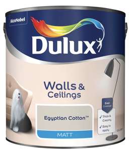 Dulux Matt Emulsion Paint - 2.5L Colours As Stocked, Free C&C