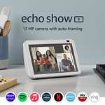 Certified and Refurbished Echo Show 8 | 2nd generation (2021 release), HD smart display with Alexa and 13 MP camera | Glacier White