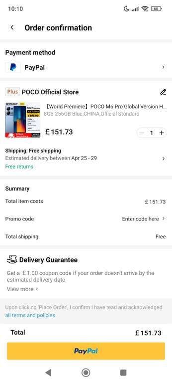 Poco M6 Pro Global Version sold by Poco Official Store