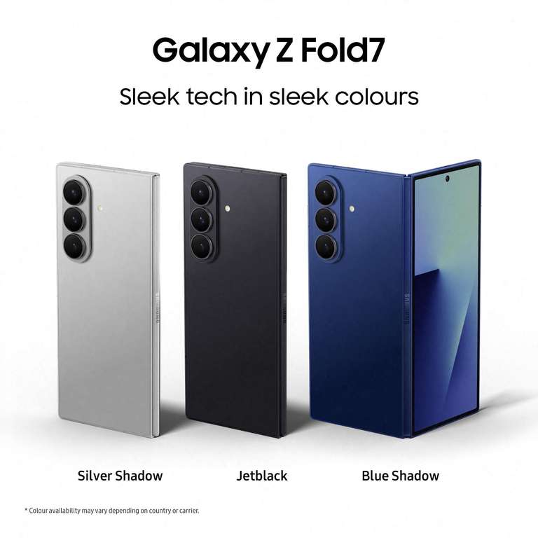 Camera Storage Shadowing Samsung Galaxy Z Fold7 AI Phone | 200MP Camera, 1TB Storage, 12GB ...