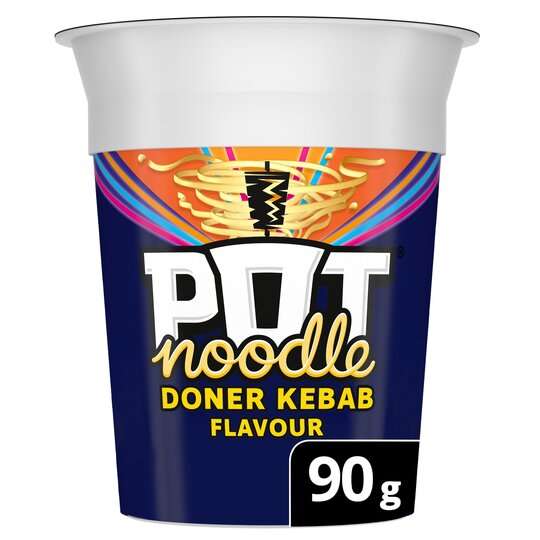 Pot noodle Doner Kebab flavor £3.99 a case x12 / Pulled pork £4.99 x12 case deals found at Farmfoods Port Glasgow