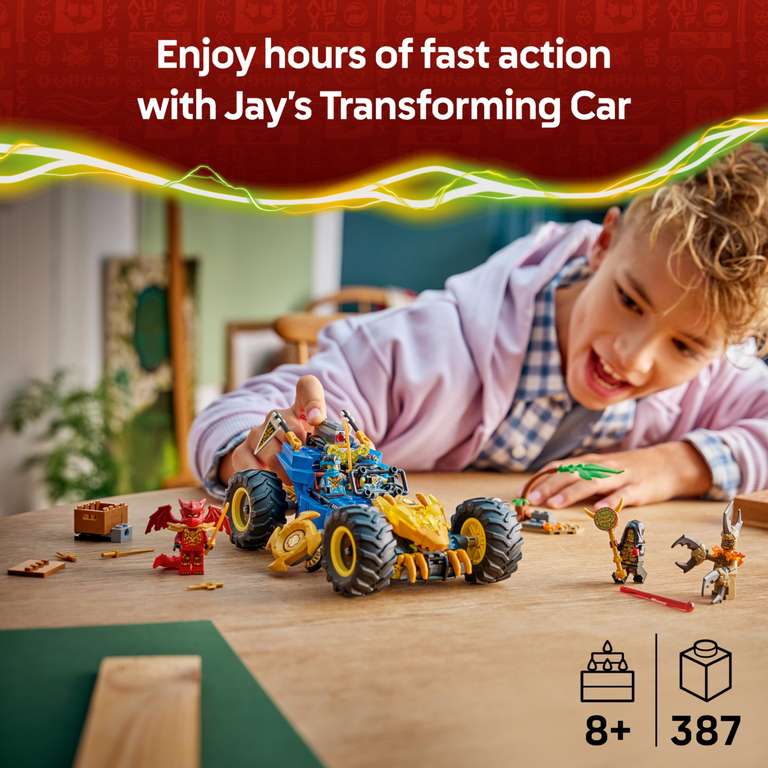 LEGO NINJAGO 2in1 Jay s Transforming Car 71856 Early Prime Day Deal lego-ninjago-2in1-jay-s-transforming-car-71856-early-prime-day-deal