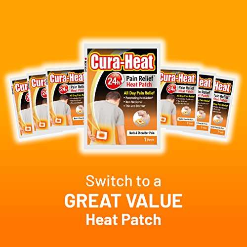 Cura-Heat Back and Shoulder Pain 7 Count (Pack of 1) £4.67 or £4.44 Subscribe & Save at Amazon