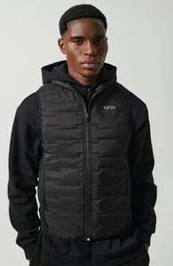 Man Active Geo Block Quilted Body Warmer for £16.59 delivered @ BoohooMAN