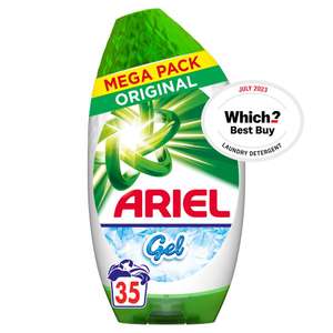 Ariel Original Washing Liquid Gel 35 Washes Clubcard Price (also 4 for 3)