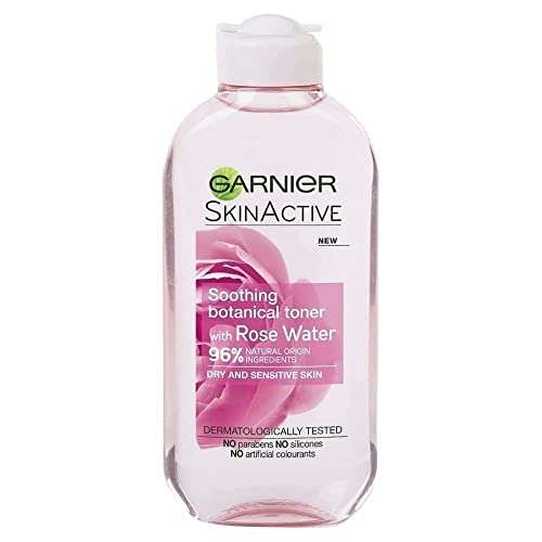 Garnier Natural Rose Water Toner Sensitive Skin 200ml (Packaging may vary) - £1.74 / £1.65 with Subscribe & Save @ Amazon